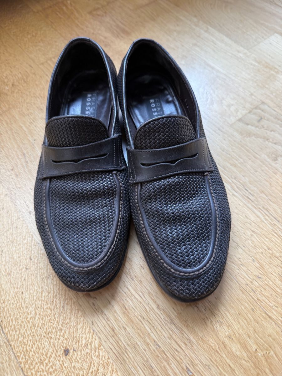 Fratelli Rossetti Herrenschuhe: FRATELLI ROSETTI Loafers Brown Woven Leather – Gebraucht aus Zürich von kuengka 3