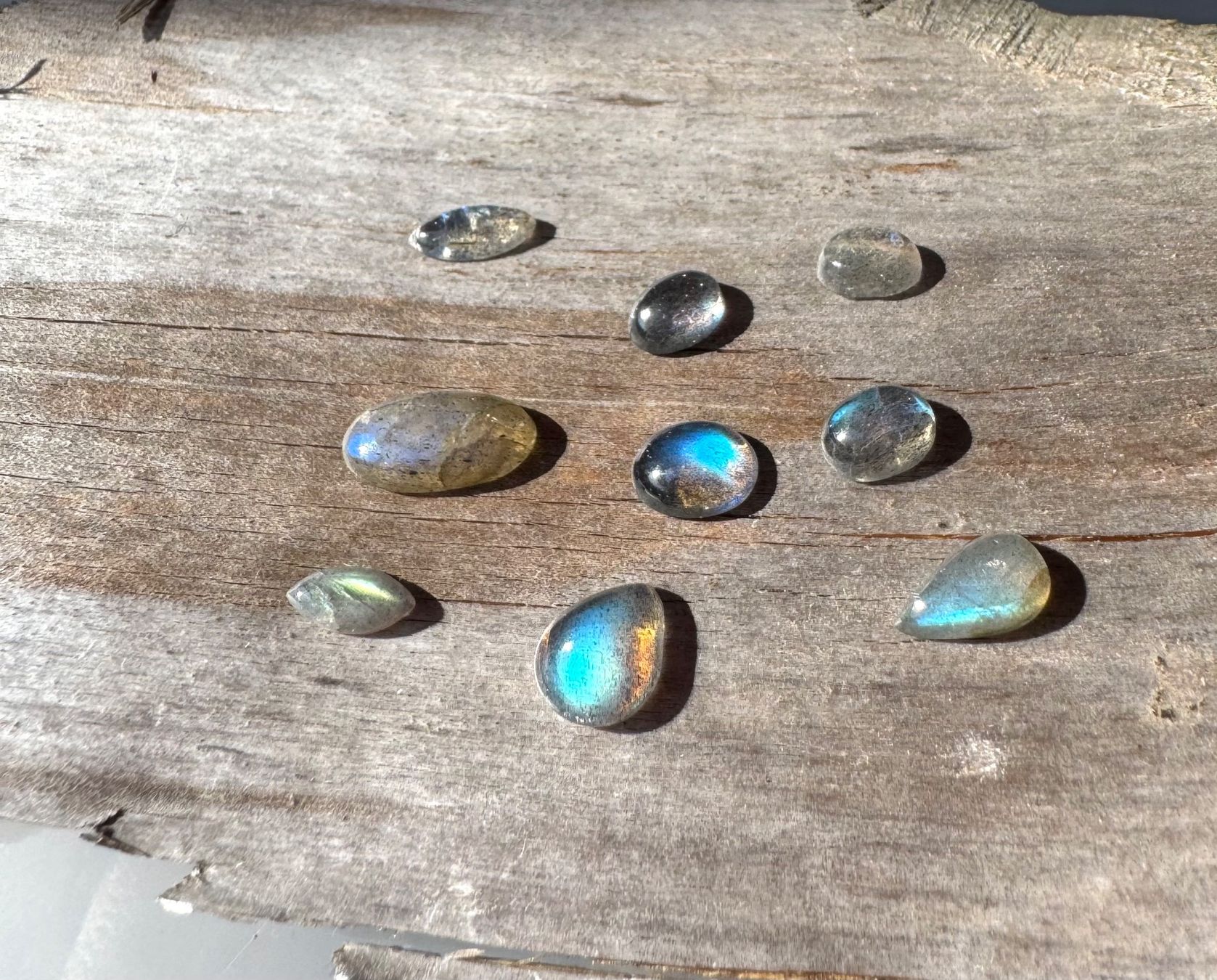 Pietre preziose: Labradorit Cabochons  ECHT!!!   top Farben/Glanz – Nuovo e nell'imballaggio originale da Leuggern venduto da gemshow 4