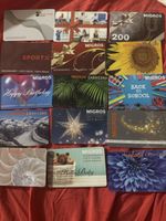 Lot de 15 cartes cadeaux vides Migros 