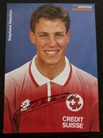Signierte Karte Stéphane Henchoz