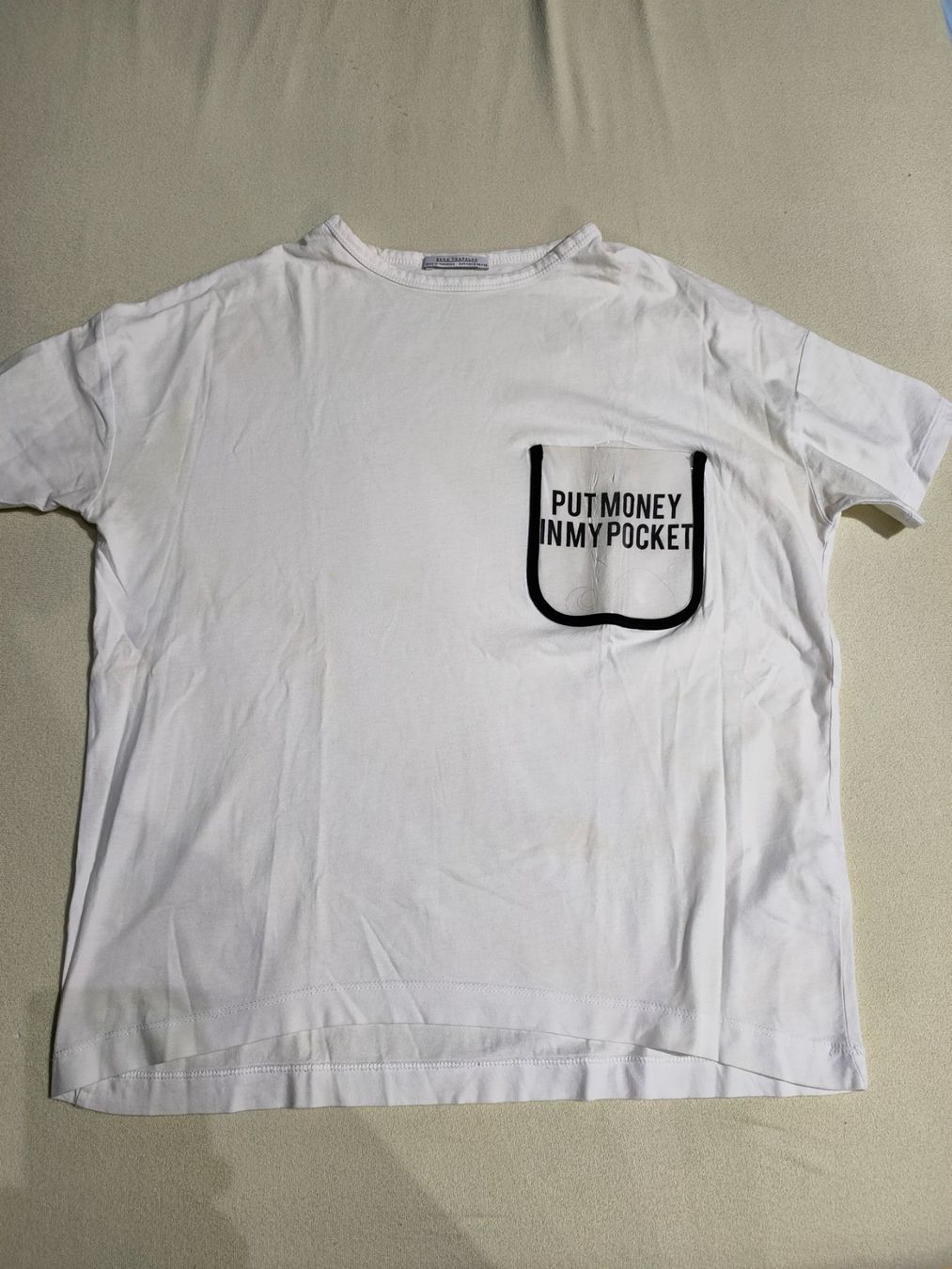 Zara T-shirt: T-Shirt von Zara Weiss – Usato da Bronschhofen venduto da happynews2018