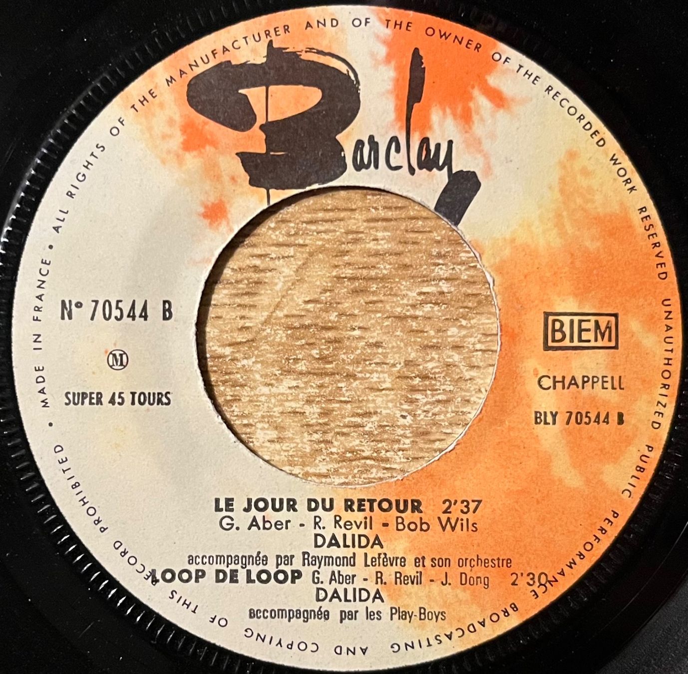 Schallplatten: DALIDA - CHEZ MOI – Gebraucht aus Bussigny von vinyl-pas-cher 3