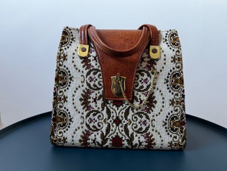 Petit sac vintage en tapisserie / gobelin