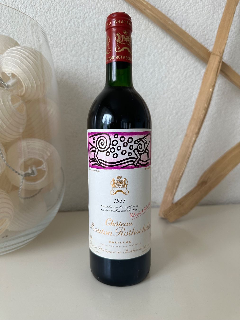 Mouton Rothschild Vino: Château Mouton Rothschild 1988 – Nuovo (secondo la descrizione) da Yens venduto da Rilou80