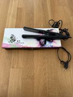 HerStyler Haarglätter Titanium 1 Inch schwarz mit Box