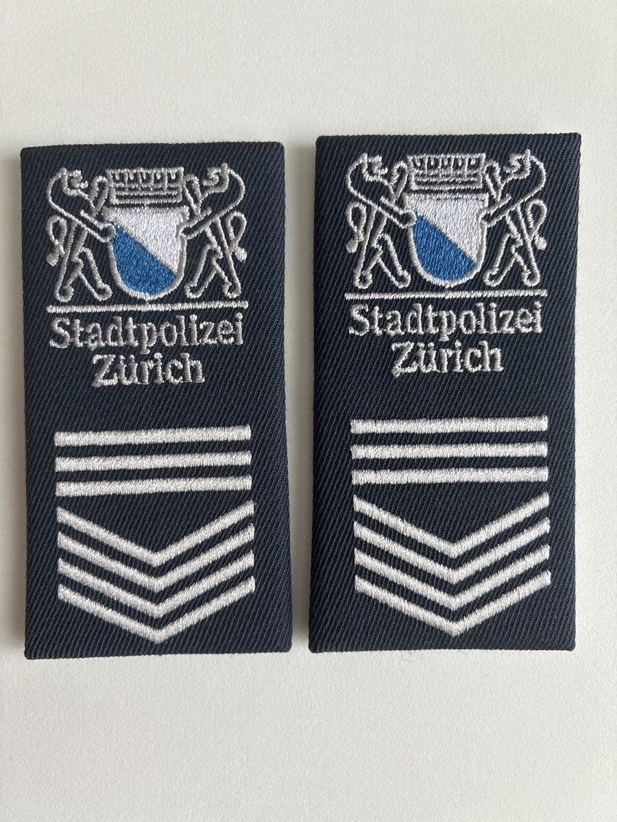Placchette & Badge: Patten Stadtpolizei Zürich – Nuovo (secondo la descrizione) da Gutenswil venduto da Antiques77