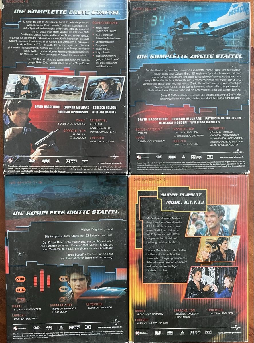 Alle DVDs: KNIGHT RIDER DVD – Gebraucht aus Plons von  1