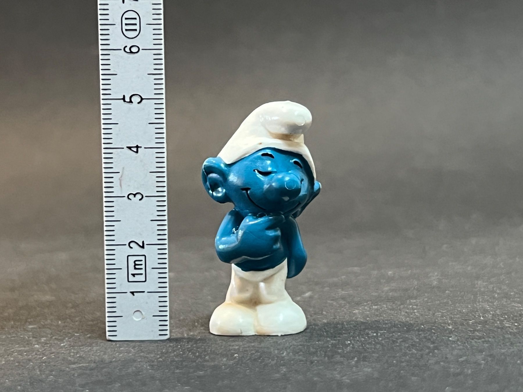 Bullyland Statuette: Schüchterner Schlumpf - Bully Peyo – Usato da Ennetbaden venduto da mapa05