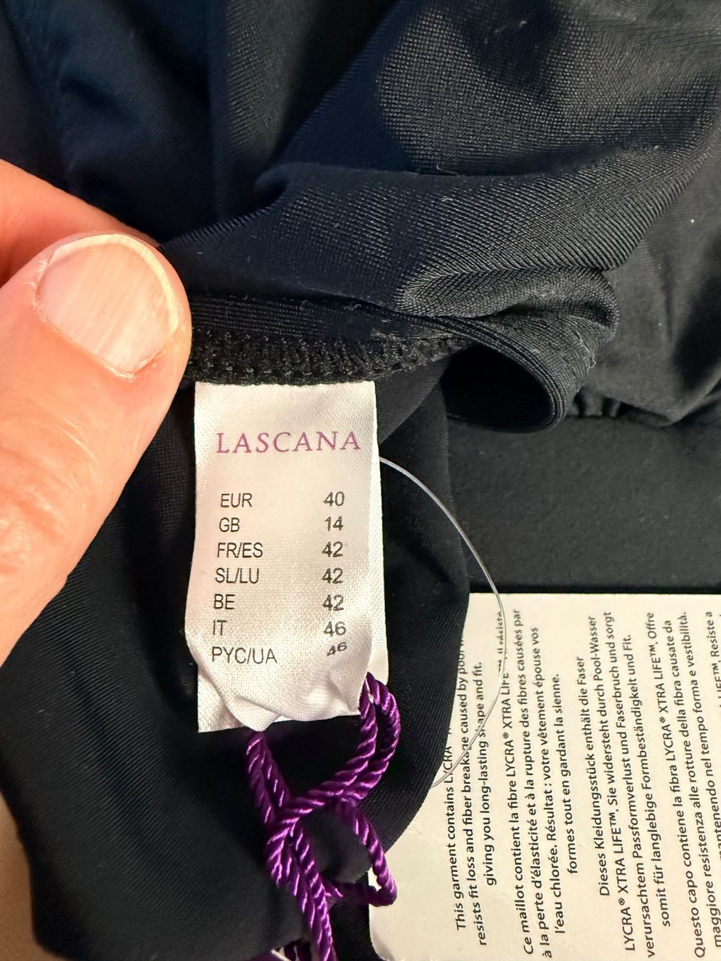 Lascana Costumi da bagno & Bikini: LASCANA, Bikini, Grösse 40A/B/40, Farbe Schwarz – Nuovo e nell'imballaggio originale da Rudolfstetten venduto da gst_g7xl 6