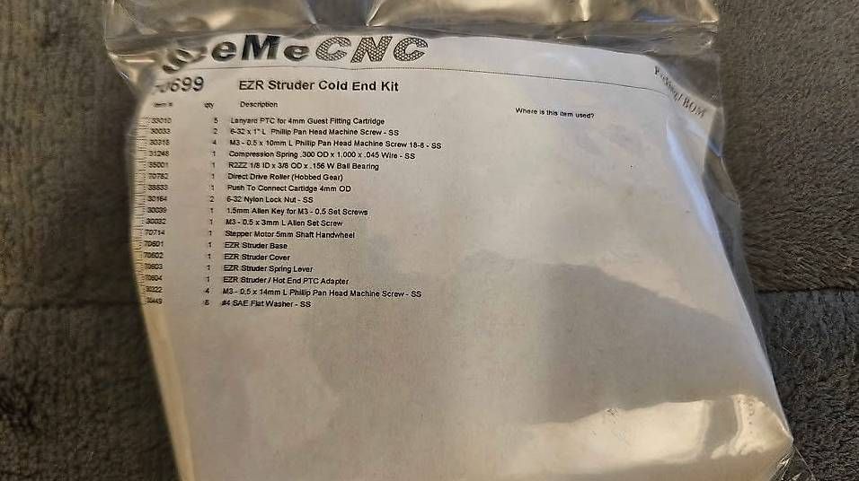 Stampanti 3D: SeeMeCNC EZR Struder TM – Nuovo (secondo la descrizione) da Basel venduto da Blackmav 1