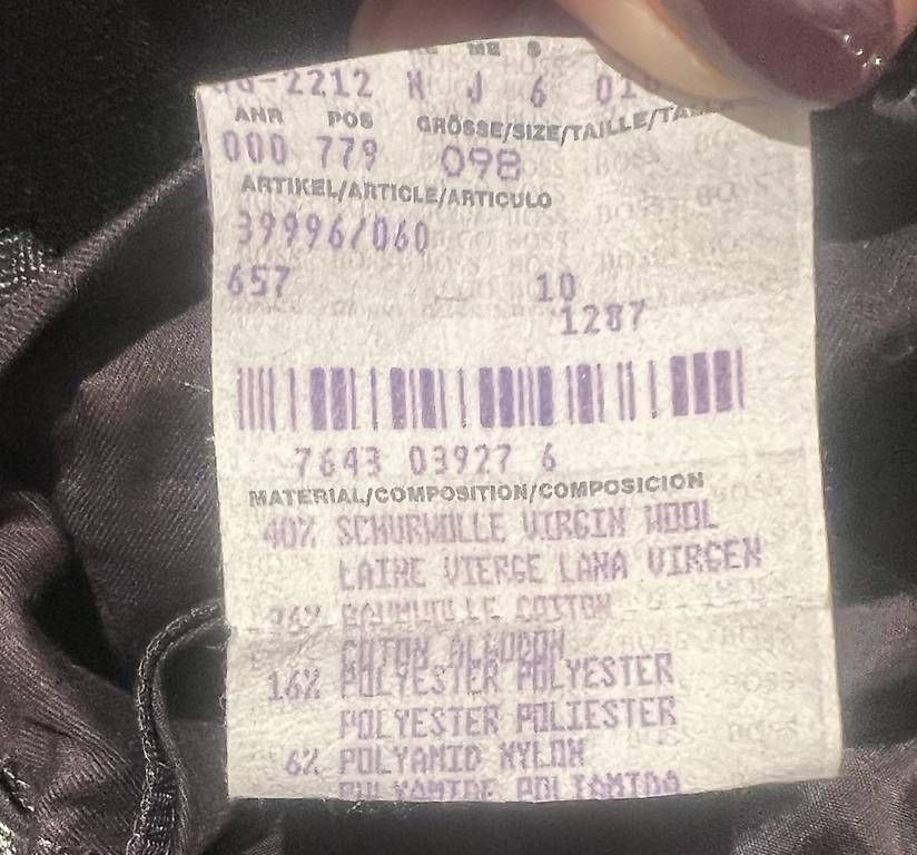 Pantaloni: Boss Wollhose Gr. 98 – Usato da Kilchberg ZH venduto da SyFo286 4