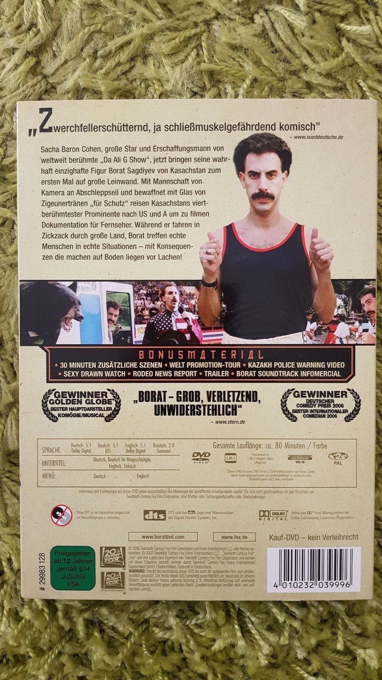 Tutti i DVDs: Borat – Usato da Dornach venduto da Letizia1987 1