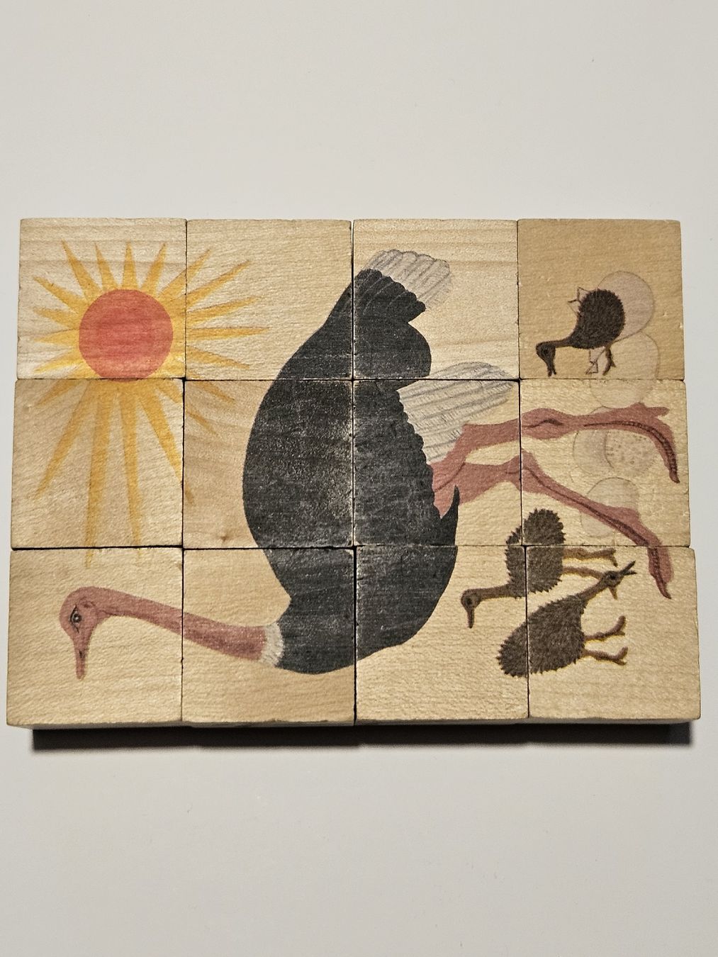 Puzzles: 6x Holz-Klötzli-Puzzle Tiere / #WT18 – Gebraucht aus Oberdorf BL von BaldenEagle 6