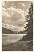 Vintage Fotokarte E. Meerkämper, Davos, See, 1953