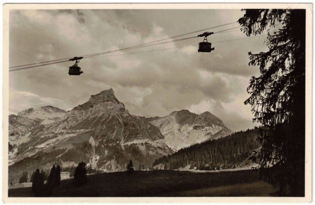 Cartoline postali: Engelberg - Luftseilbahn Gerschnialp--Trübsee – Usato da Binningen venduto da Mountainrider
