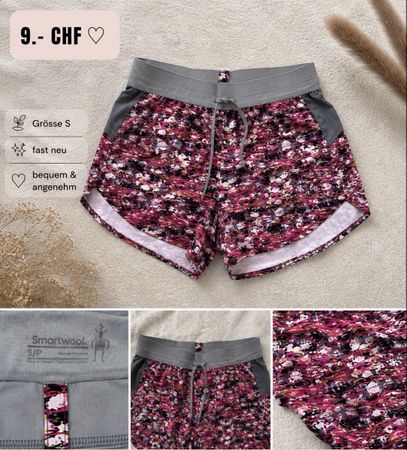  Laufshorts Damen Grösse S bunte Musterung fast neu