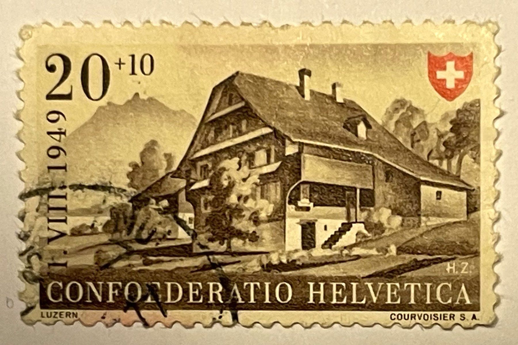 Tutti i francobolli: Pro Patria 1949 Berufe & Schweizer Häuser – Usato da Oftringen venduto da Vucki 1