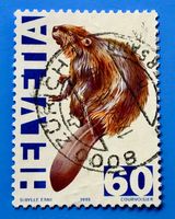 Nr.876 Europäischer Biber GESTEMPELT  Zirkuswelt 1995 Zürich