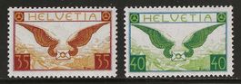 1929 : Flugpost Nr. F14 + F15, postfrisch **, KP 350.--