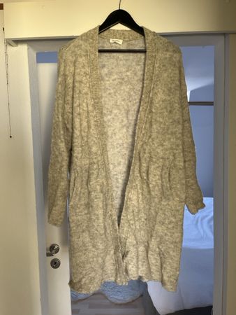 American Vintage Cardigan grau meliert lang guter Zustand