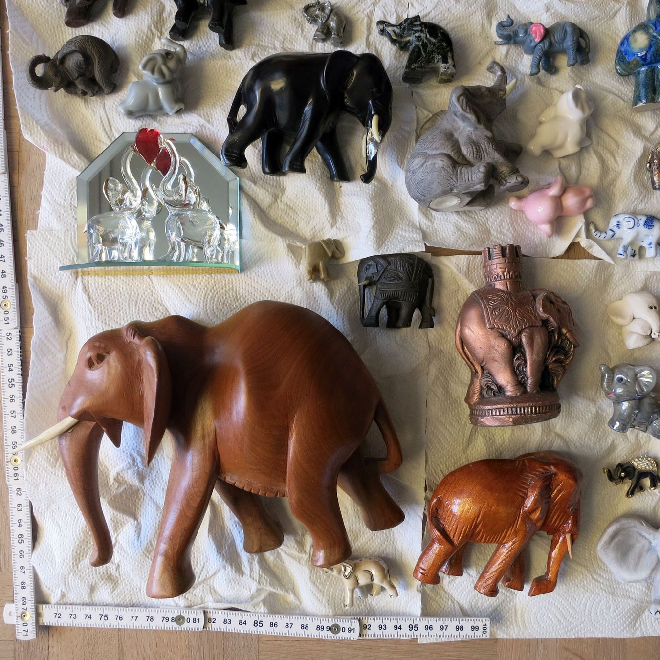 Statuette: Grosse Elefanten-Sammlung - kunstvoll/vielfältig – Usato da Steinhausen venduto da Kristall022 2