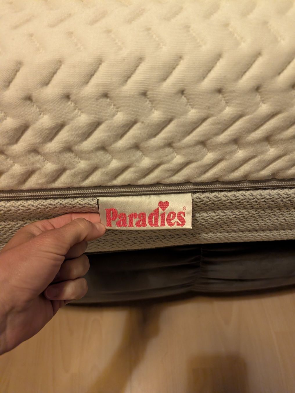 Letti: Boxspringbett in Samt grau 180x200 + 2 Matratzen – Usato da Uster venduto da b_k_2d75 2