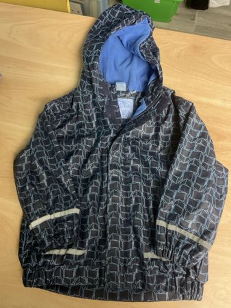 Regen Jacke, Gr.104/110, gefüttert, wasserabweisen