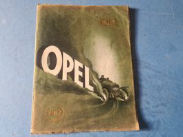 OPEL 1862 - 1912  BROCHURE 50 ANS HISTORIC VINTAGE RARE