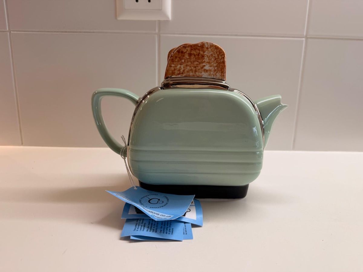Teekannen: Théière The Tea Toaster vert menthe neuve – Neu und originalverpackt aus Genève von BBM 3