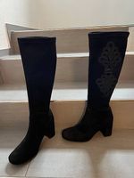 Wildlederstiefel schwarz GR 41
