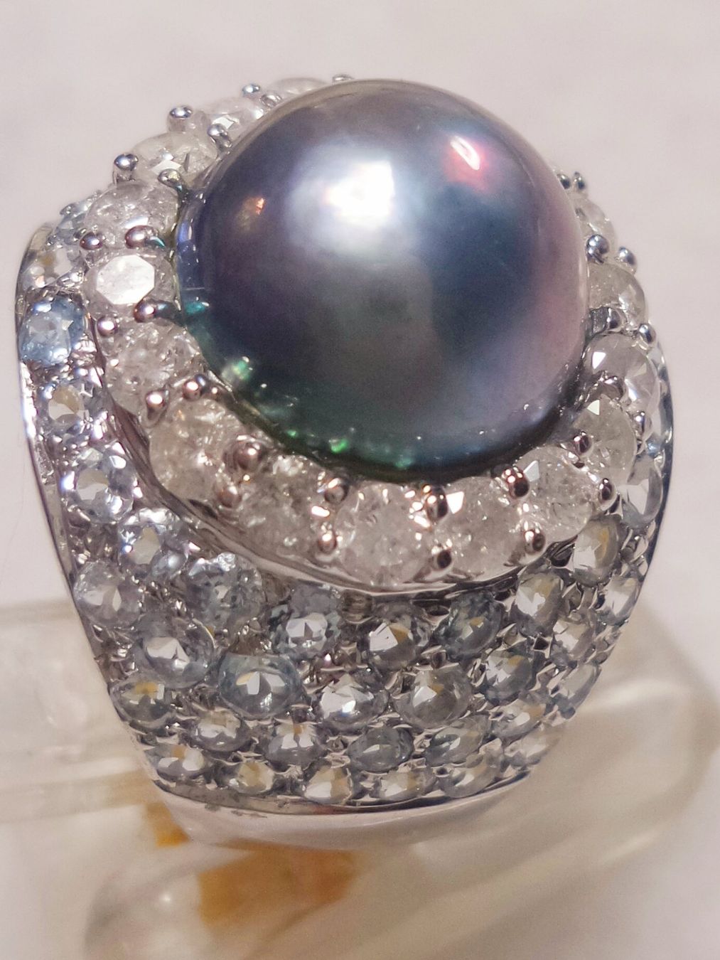 Anelli: Blauperle Ring Diamanten Aquamarine – Nuovo (secondo la descrizione) da Zürich venduto da Benedikt21 8