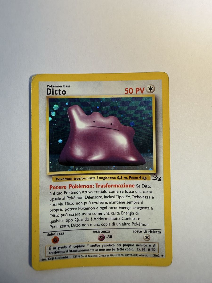 Pokémon Carte collezionabili: Ditto 2/62 holo italian – Usato da Lugano venduto da ktm_7jr7