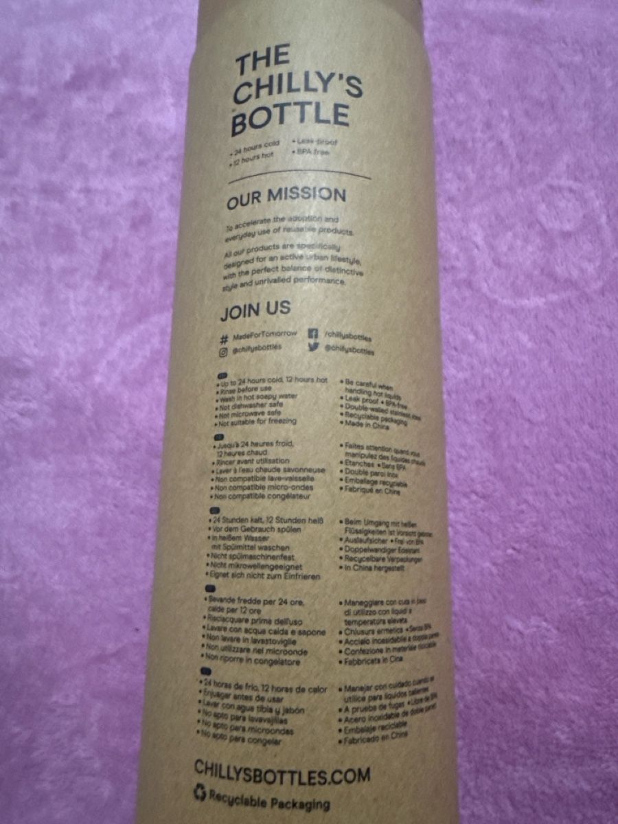 Chilly’s Gourdes & Thermos: Chilly's Flasche Edelstahl 500ml neu  – Neuf (Voir description) à Adlikon b.Regensdorf par gio_xl8z 2