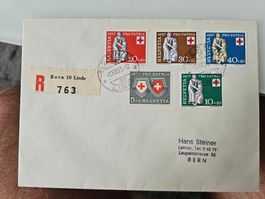 R- Brief mit PP Satz 1957 (Kat 25.--) für nur 4.--