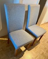 2 Esszimmerstühle, Hochlehner Stoff/Textil