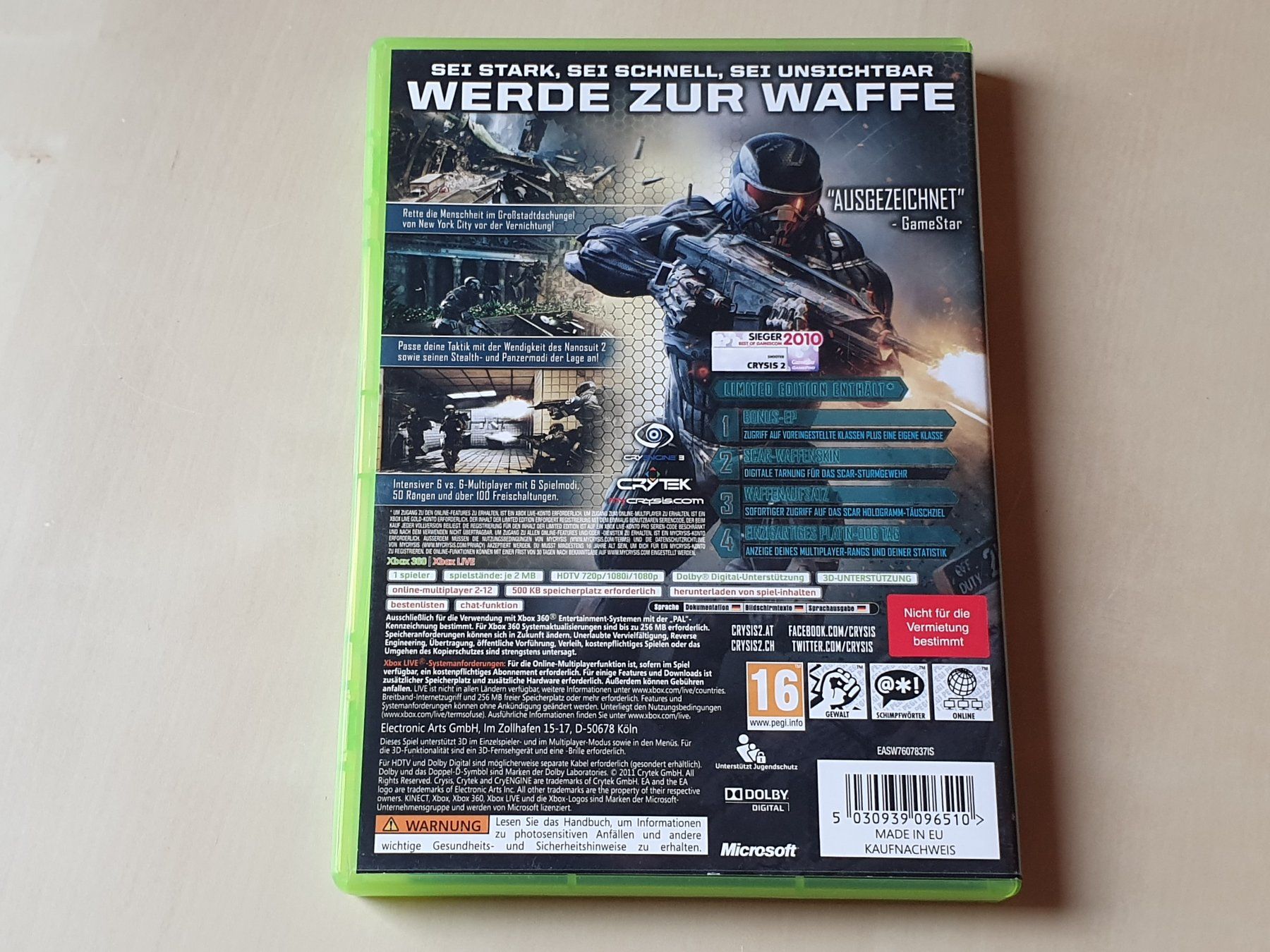 Microsoft Spiele: Crysis 2 – Gebraucht aus Stansstad von collectorsshop 1