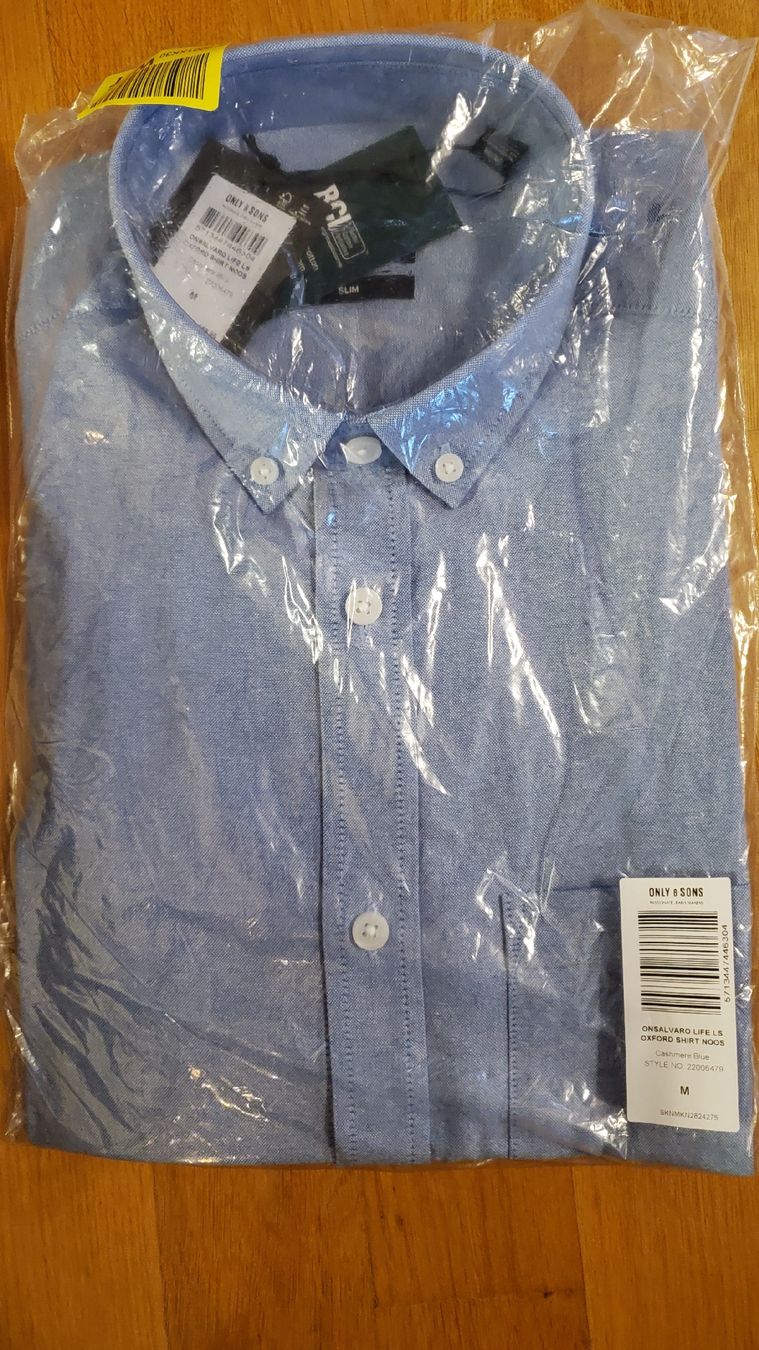 Camicie: Hemd hellblau Gr M Slim Fit - Neu – Nuovo e nell'imballaggio originale da Uster venduto da lof_2xmz