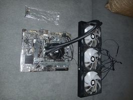Mainboard inkl. CPU, 360mm aRGB AIO, 16 GB ddr4 ram