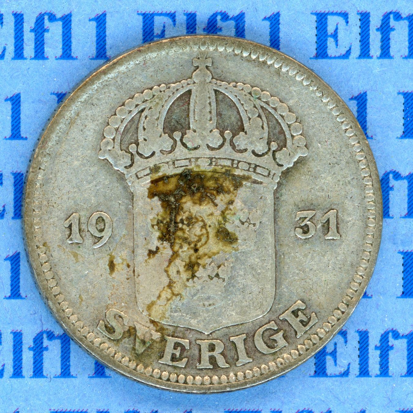 Tutti le monete: SEK___0.50 1931 ss 50 Öre – Usato da Widnau venduto da Elf11