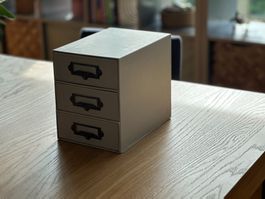 Schubladenbox beige 3 Fächer guter Zustand