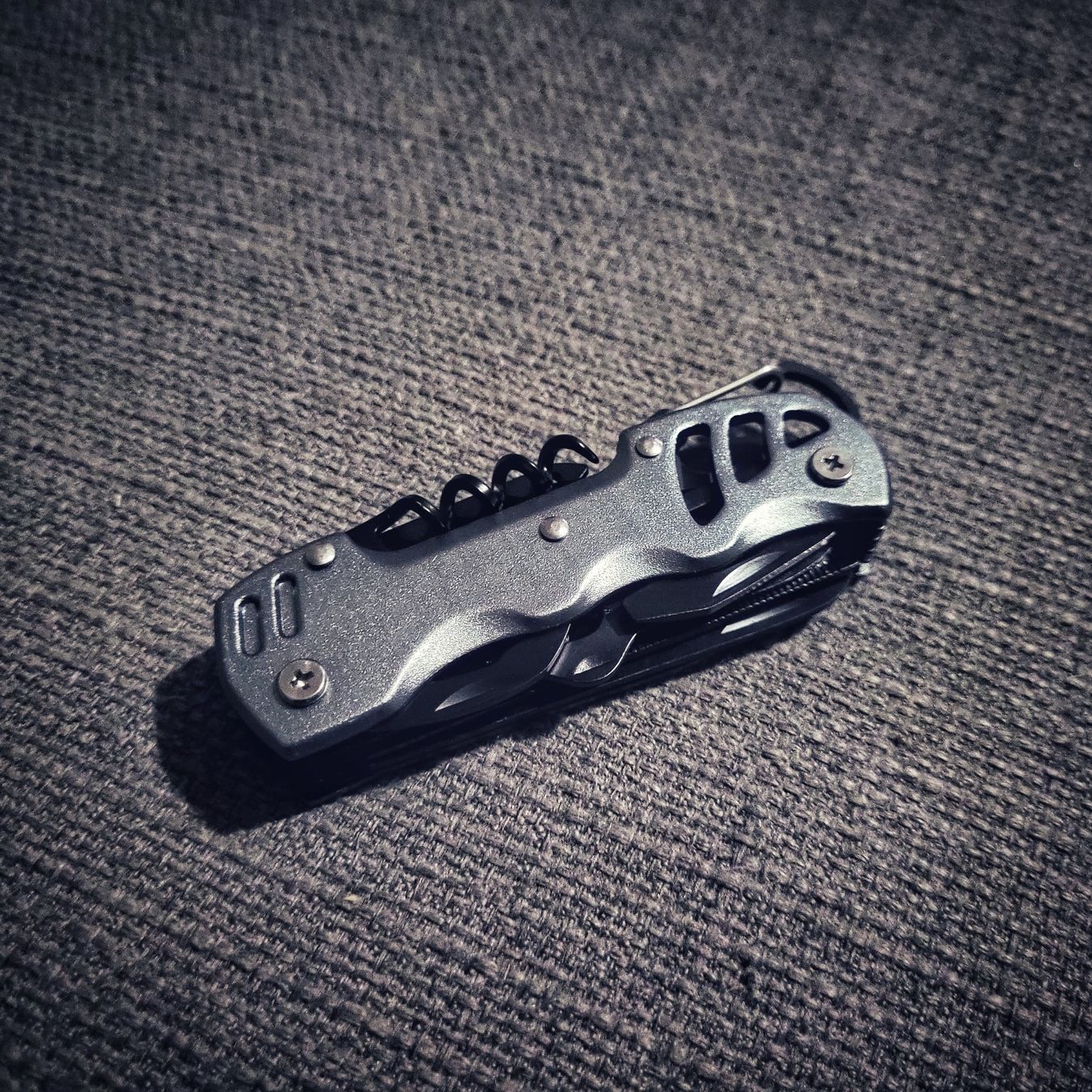 Tutti gli attrezzi: Multitool - Sackmesser (fabrikneu & OVP) grau/schwarz – Nuovo e nell'imballaggio originale da Uster venduto da -FPS- 1