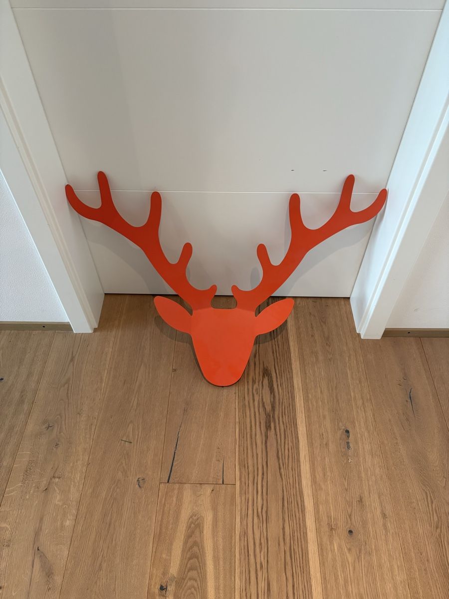Tutte le decorazioni: Hirschkopf Dekoelement orange – Usato da Berikon venduto da janick7