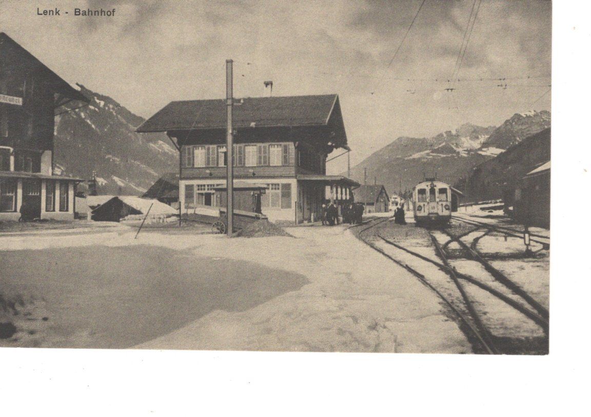Cartoline postali: Lenk Bahnhof Bahn – Usato da Rapperswil SG venduto da INTELVI