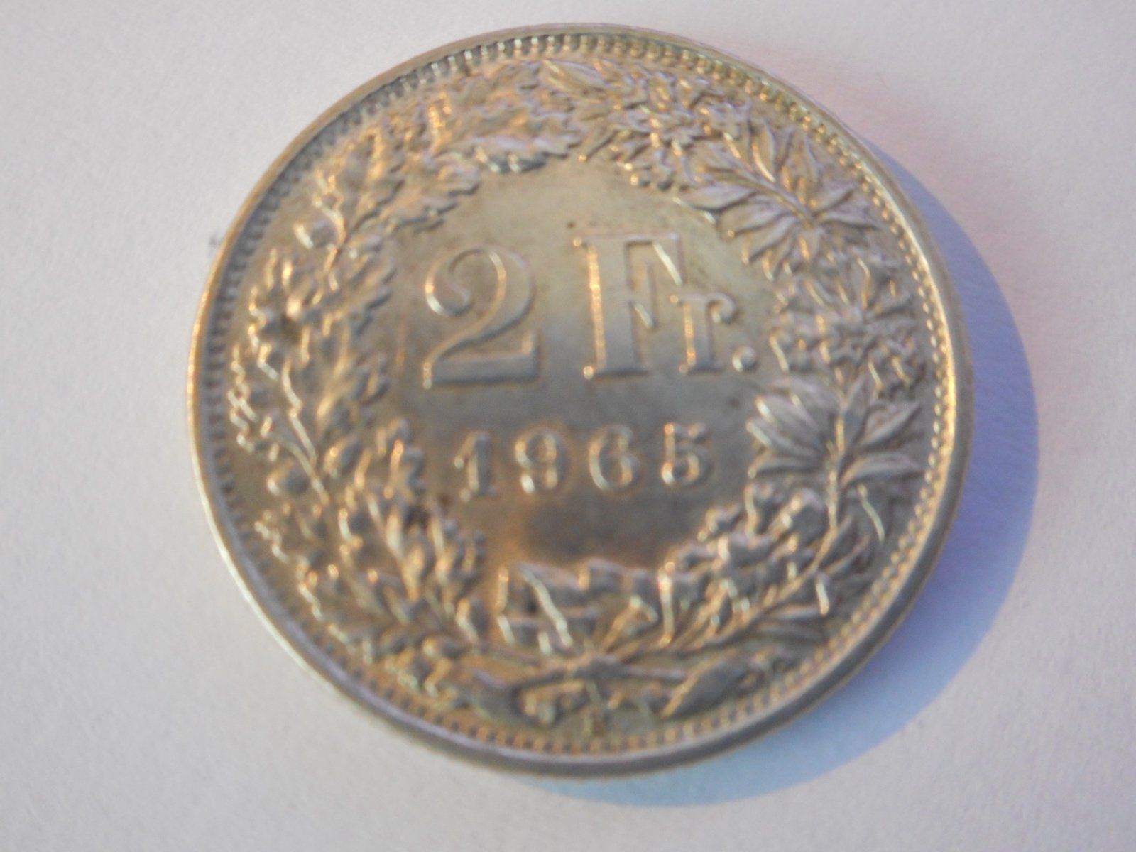 Alle Münzen: 2 Fr. 1965 silber – Gebraucht aus Kriegstetten von pizlad2010 1