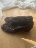 Massimo Dutti Wildleder Ballerinas m Absatz Schokobraun Gr39