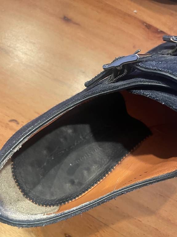 Scarpe da uomo: Santoni Schuhe dunkelblau  – Usato da Zürich venduto da davidedesole 3