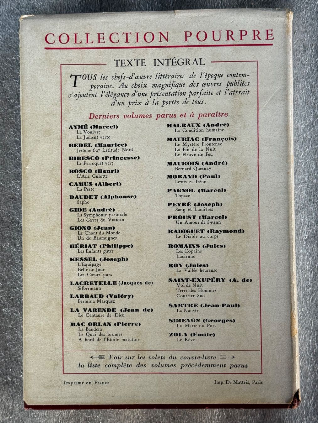 Libri: Jules Romains Les Copains Gallimard 1922 – Usato da Itingen venduto da uhu777 2