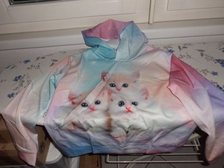 KATZEN HOODIE MÄDCHEN(Grösse 150)11-12 Jährig