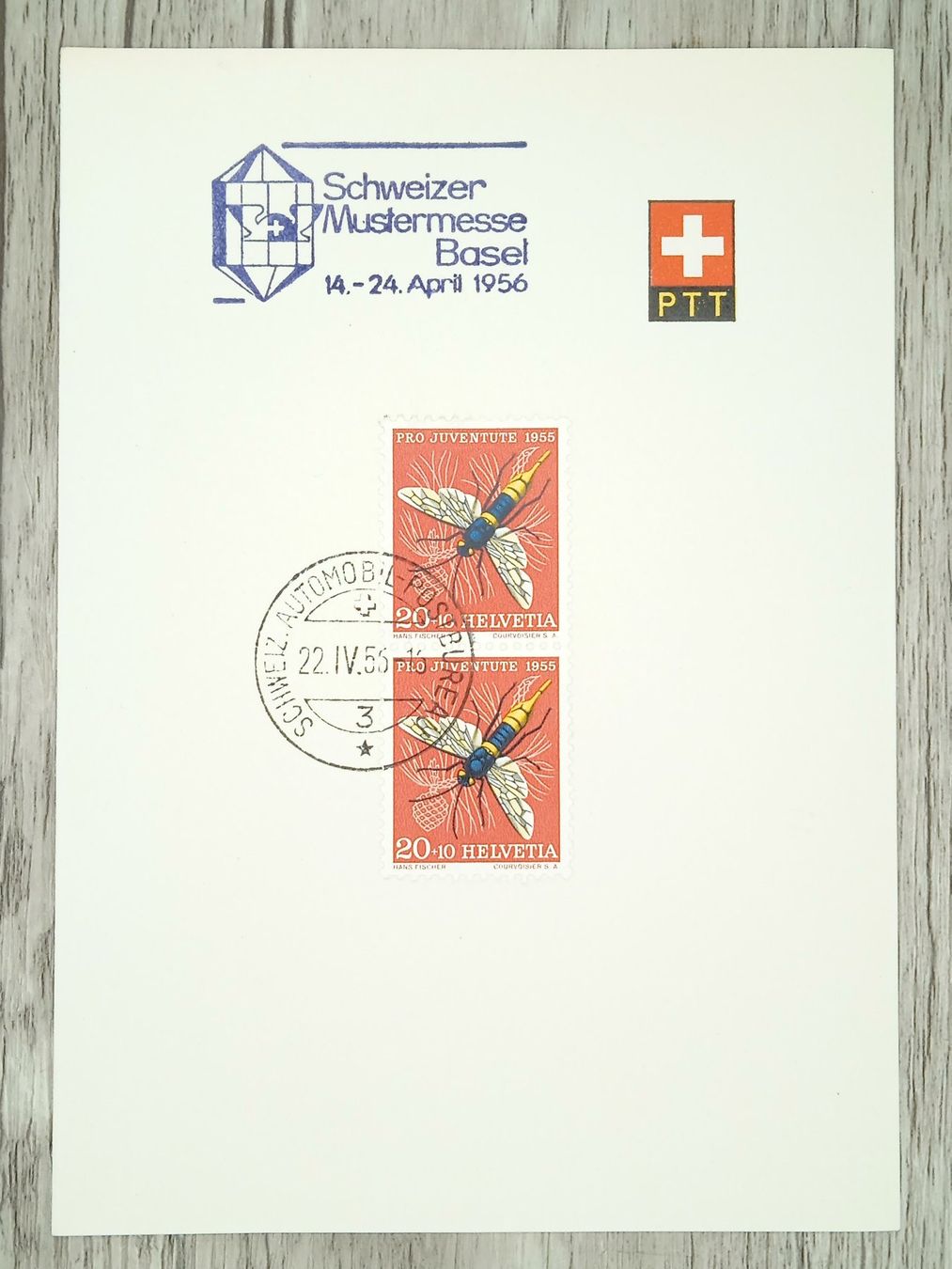 Tutti i francobolli: TR100 PTT Suisse + Timbre 1956 – Usato da Cousset venduto da Patrick_Collections