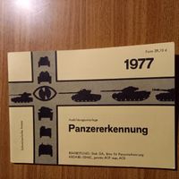 Panzererkennung Schweizer Armee, 1977, Originaldokument!